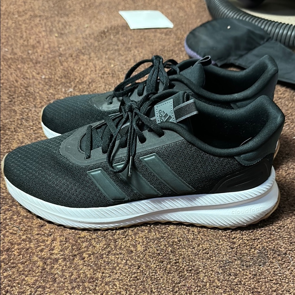 Adidas Black and White Athletic Shoes